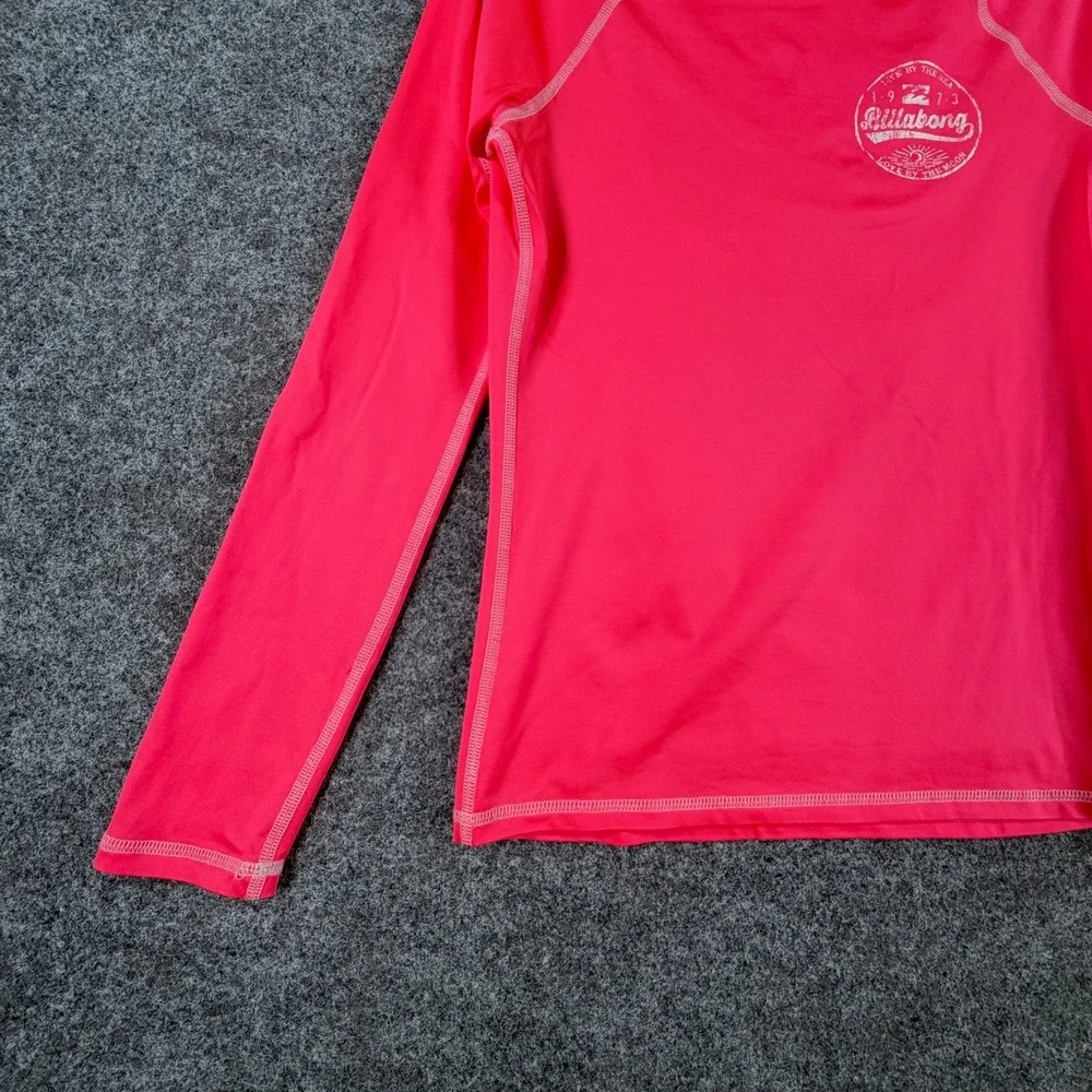 Billabong Rash Guard Swim Shirt Womens Coral Reef Bare Lady Long-Sleeve Crewneck